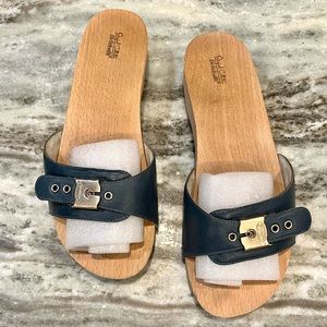 Dr Scholl’s original collection - navy/wood